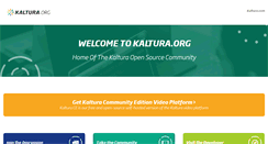 Desktop Screenshot of kaltura.org