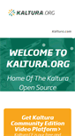 Mobile Screenshot of kaltura.org