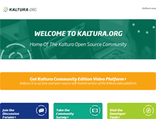 Tablet Screenshot of kaltura.org