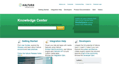 Desktop Screenshot of knowledge.kaltura.com